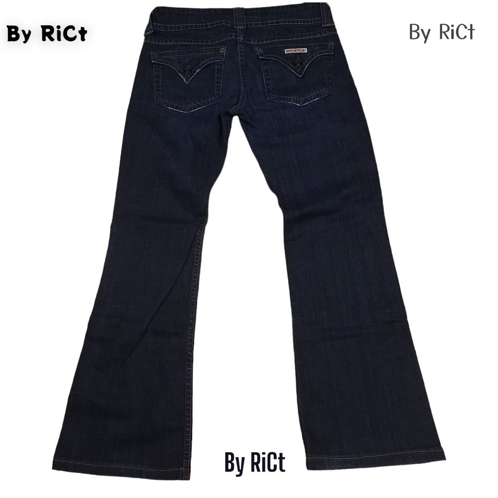 Hudson Bootcut Low Rise Flap Pocket Women's Jeans Size 29x29 Stretch Blue Denim